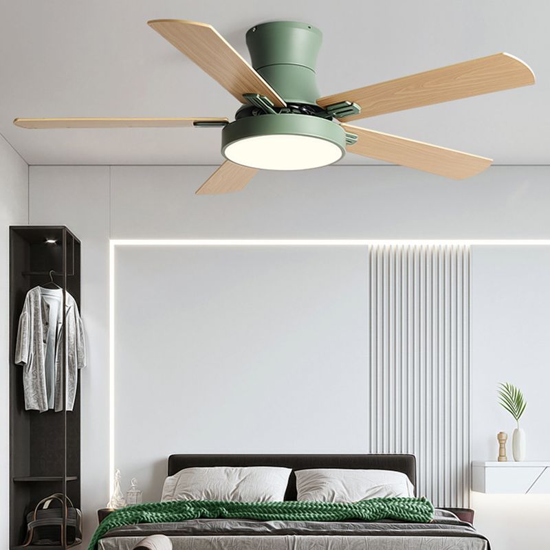Modern Style Ceiling Fan Lamp Metal 1 Light Ceiling Fan Lighting for Living Room