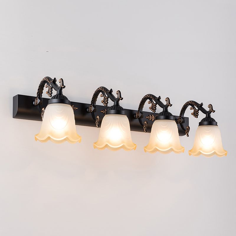 MOLTO FLOWER VASITY LIGHT LIGHT Vintage Ombre Glassato Glass Montaggio Montaggio Luce per bagno