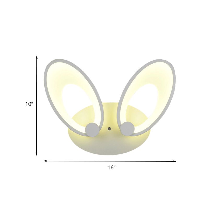 Finition blanche Ellipse Sronce Contemporain LED acrylique Mur Mound Light Ayémorrat en lumière chaude / blanche pour le coin