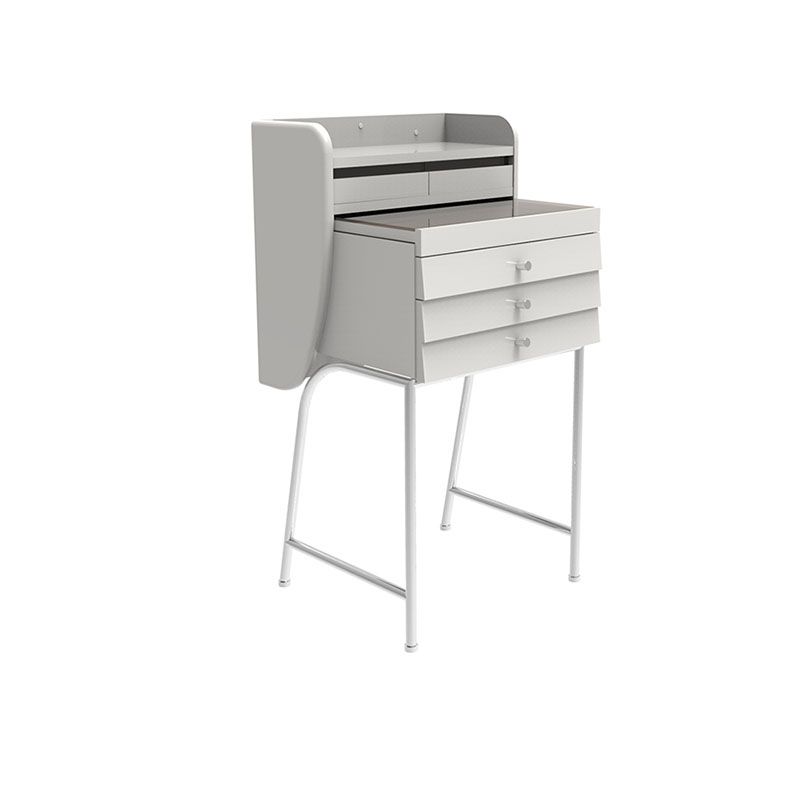Contemporary Vanity Dressing Table Glass Top Vanity Makeup Table Set
