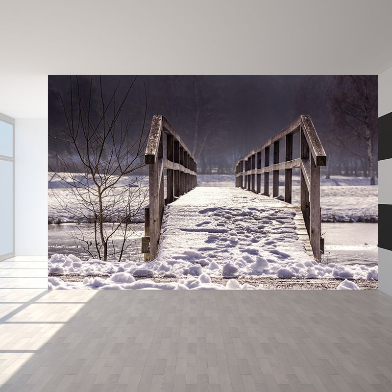 Space Extension Photography Mural Modern Style Mildew Resistant Wall Covering