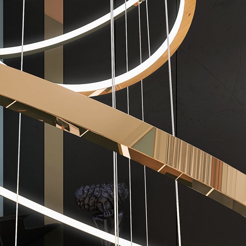 Modern Farmhouse Chandelier Multiple Rings Chandelier Lighting Fixtures