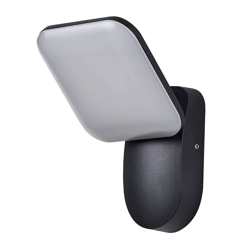 Geometric Shape Wall Lamp Modern Style Metal 1 Light Wall Light in White/Black