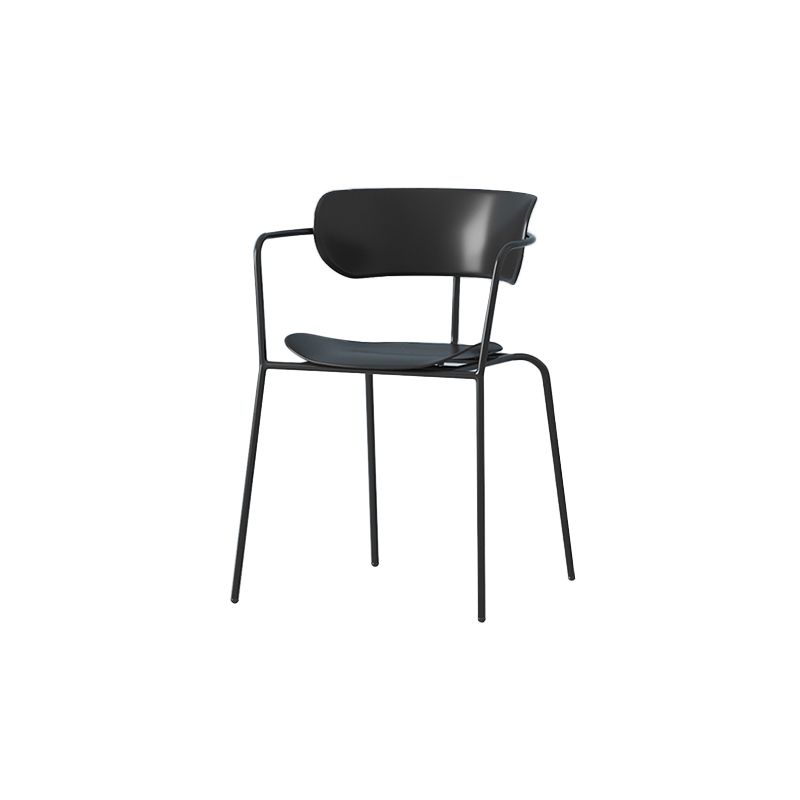Modern Style Arm Chair Plastic Indoor Dining Chair for Living Room