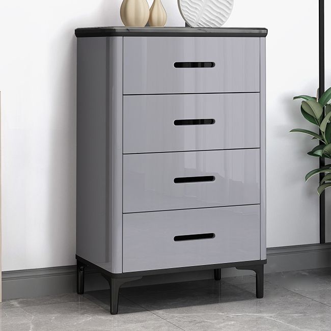Contemporary Bedroom Storage Chest Stone Chest with Black Legs