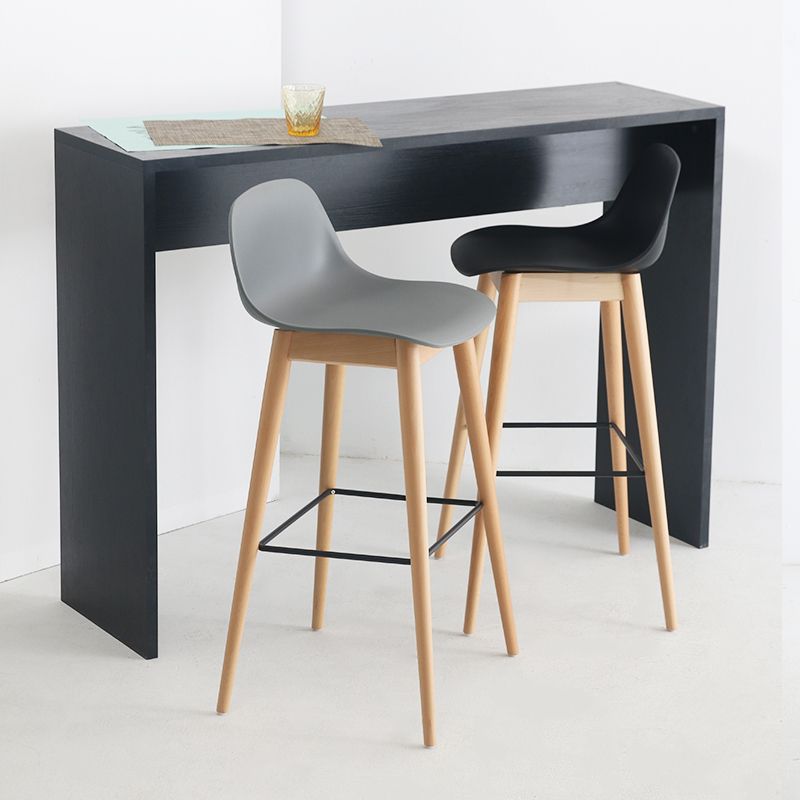 Scandinavian Style Bar-stool with Bucket Seat Counter Stool for Restaurant Bar