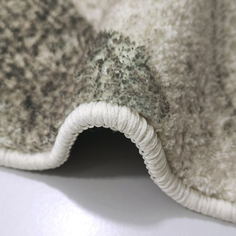 Modern Area Carpet Leisure Contrast Panel Indoor Rug Polyester Rug with Non-Slip Backing