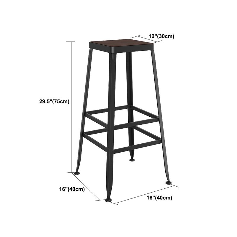 Modern 1/4/6/7 Pieces Bar Table Set Rectangle Wood Counter Table with High Stools for Cafe