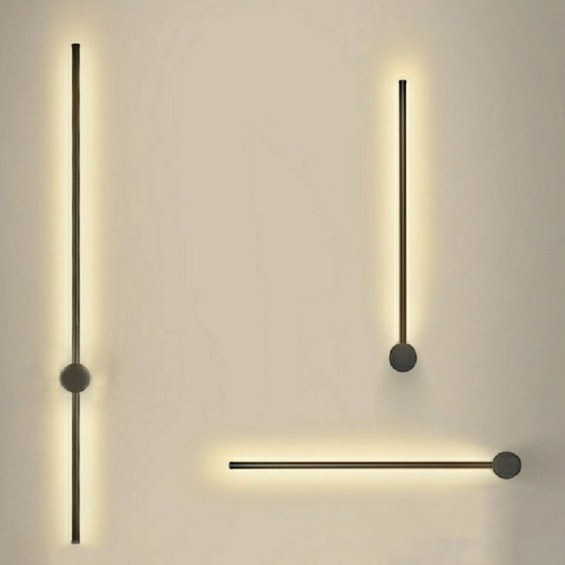 Nordic Minimalism LED Line Wall Lamp Rotatable Design Long Strip Sconce Light for Living Room Corridor