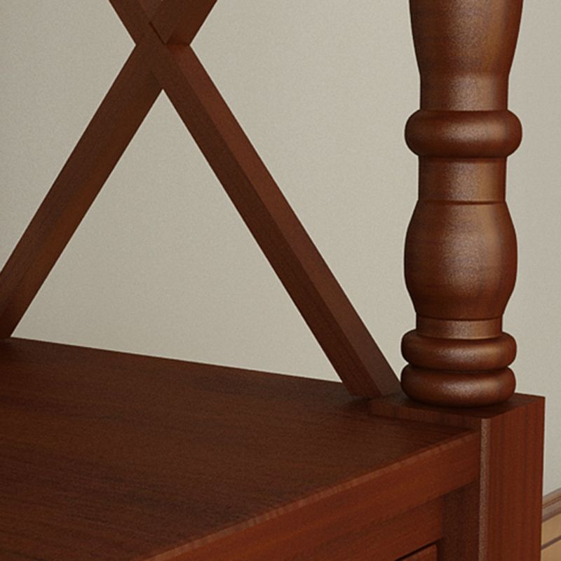 Nordic Wooden Open Back Bookshelf Etagere Bookshelf with Drawers