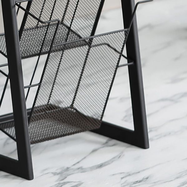 Scandinavian Metal Etagere Bookshelf Iron Open Vertical Bookshelf