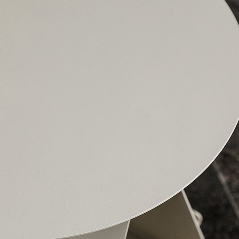 Mid-Century Abstract End Table Metal Round Side End Table for Sofa