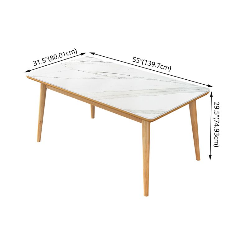 Ensemble de restauration blanc en pierre fritrée de style moderne