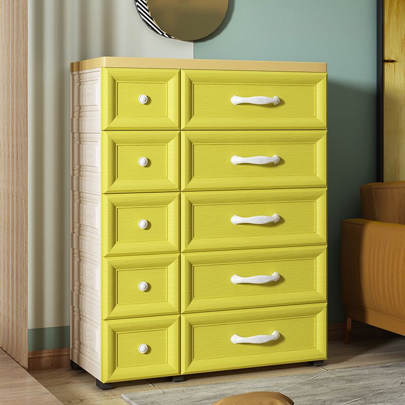 Contemporary Cabinet Plastic Storage Cabinet with Drawer for Bedroom