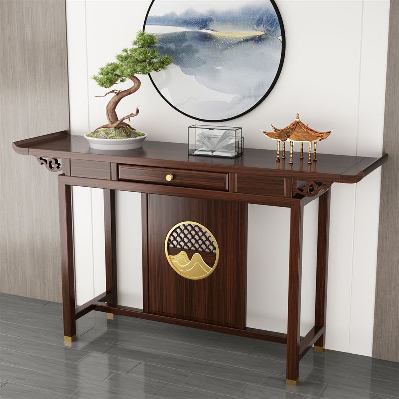 Rectangle Shape Contemporary Console Table Wooden Console Sofa Table for Hall