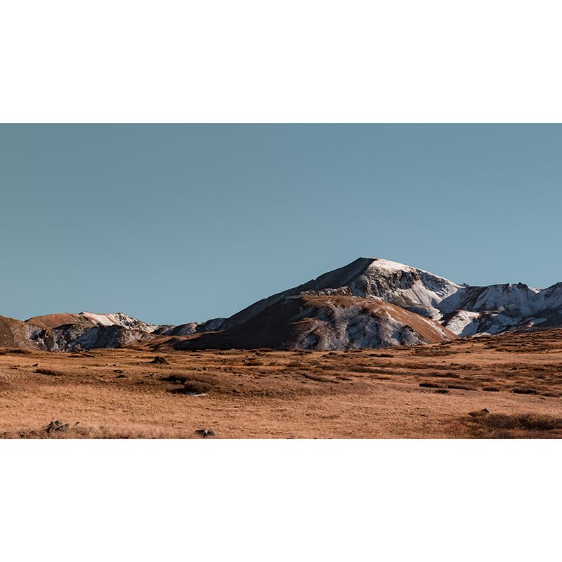 Modern Photography Mural Wallpaper Mountain Range Living Room Wall Mural