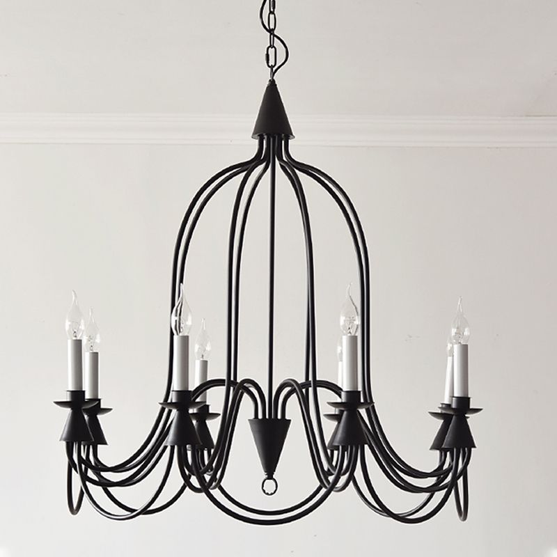 American Classic Style Hanging Chandelier Light Metal Ceiling Chandelier