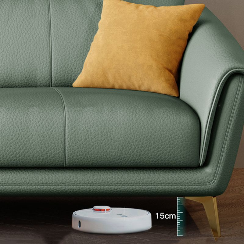 Faux Leather  Sofa 37.40" D x 37.40" H Flared Arm Sofa for Living Room