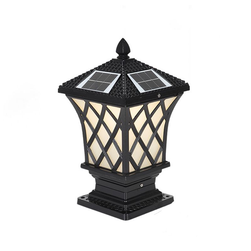 Simple LED Pillar Light Household Solar Lighting Fixture for Backyard