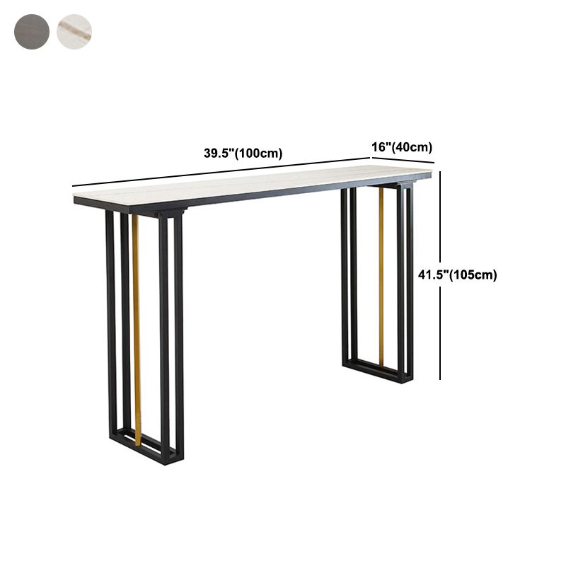 Industrial Sintered Stone Bar Table Dining Table for Kitchen Living Room