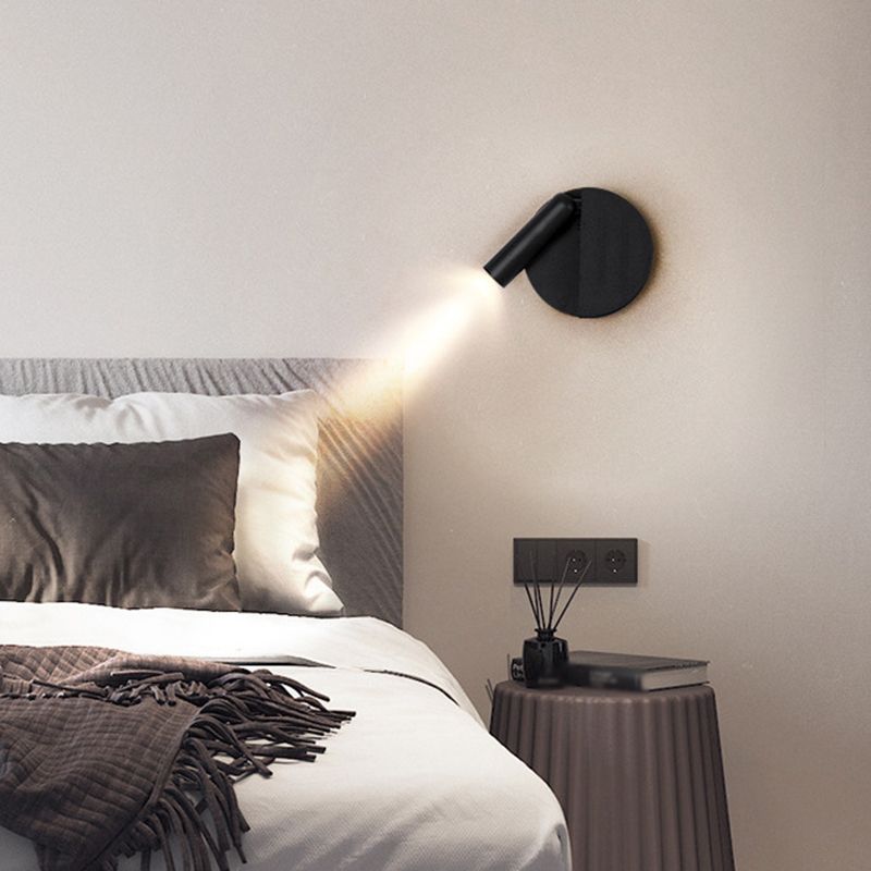 Nordic Style Metal Wall Light Simple Geometry Rotatable Led Wall Lamp for Living Room