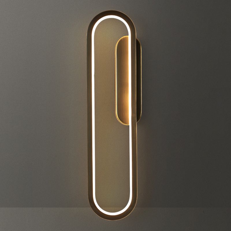 Contemporary Linear Wall Mount Lighting Fixture Minimalist LED Wall Sconce