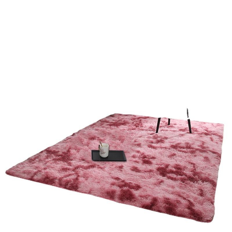 Relajante área sólida de chirriante alfombra alfombra de poliéster de respaldo sin deslizamiento alfombra interior para sala de estar
