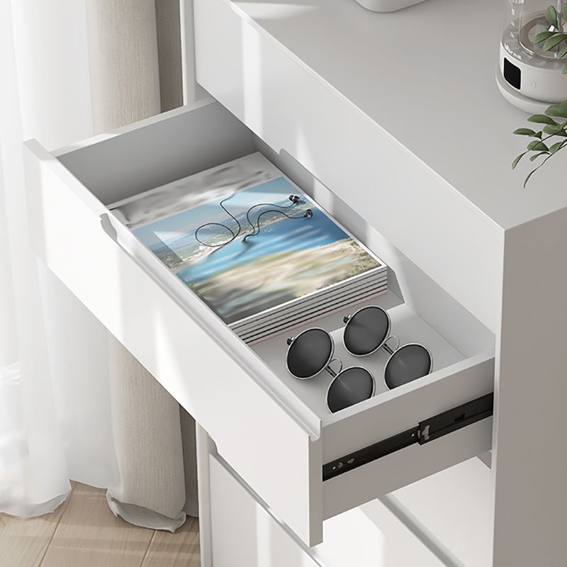 Scandinavian Vertical Storage Chest with Soft-Close Drawers for Home