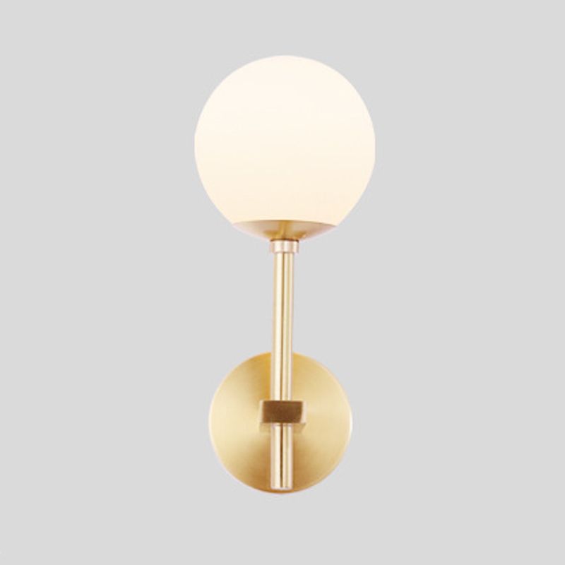 Creative Vanity Lighting Simple Glass Wall Light Sconce for Washroom