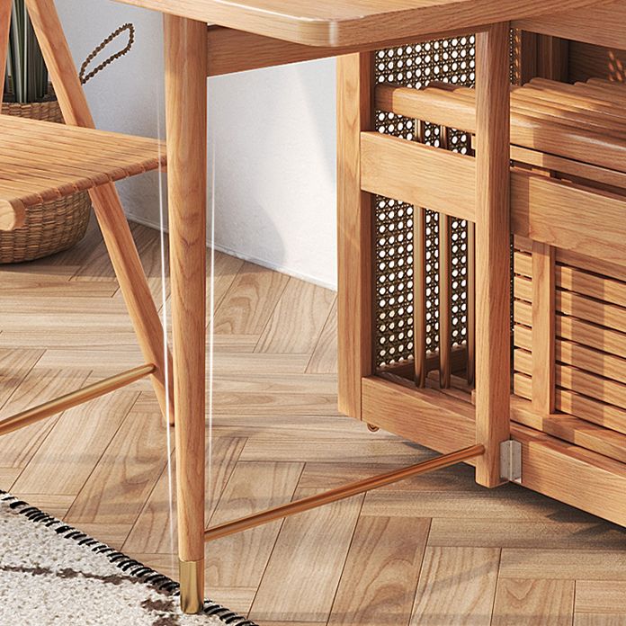Mesa de comedor rectángulo de mesa de comedor de mediados de siglo 61.8 "