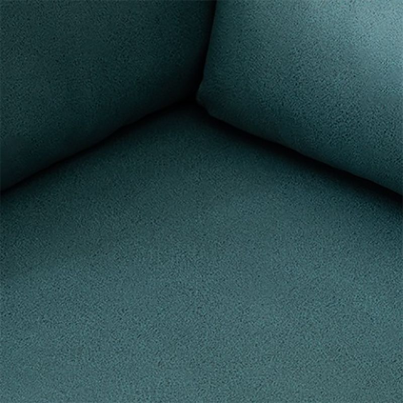 3-Seater Leather Square Arm Pillows Back Sofa for Living Room