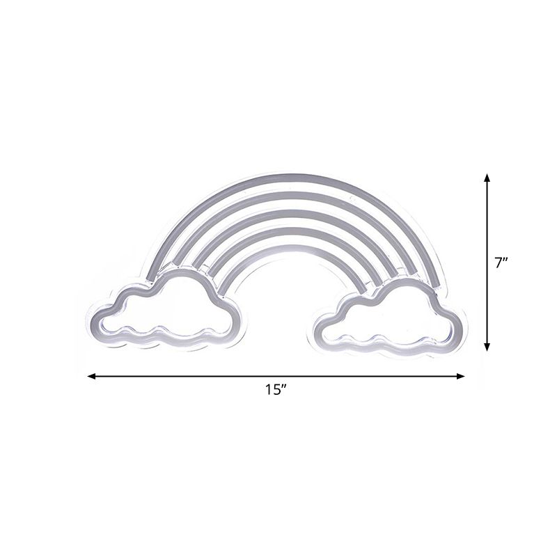 Lampada da comtore bianca per illuminazione per la notte della camera da letto a led con tonalità di plastica arcobaleno