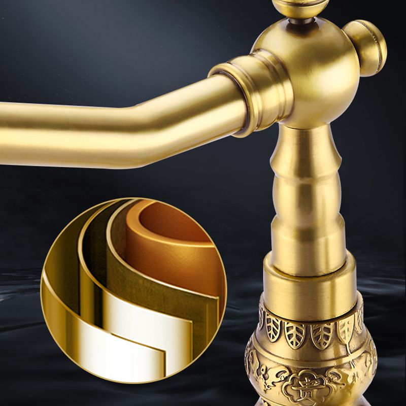 Traditional Kitchen Faucet Brass High Arc Gold Standard Kitchen Faucets Single Handle