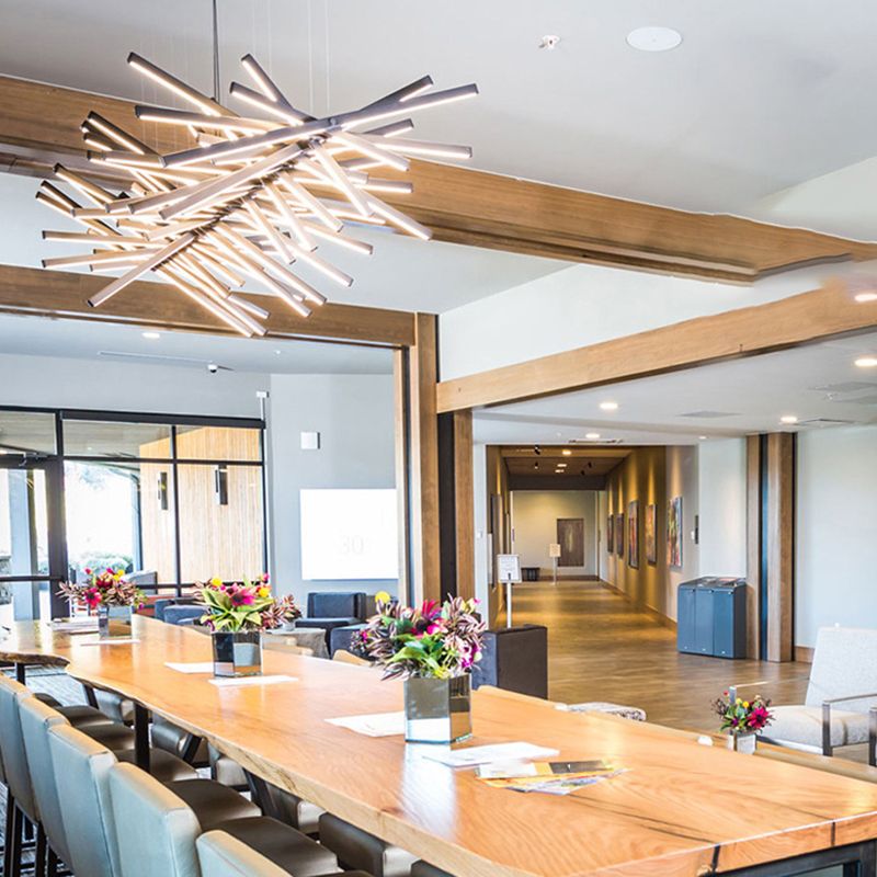 Nordic LED Island Lighting Fixture Creative Metal Pendant Light for Dining Room