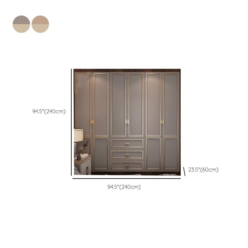 Modern Freestanding Wardrobe Engineered Wood Wardrobe Armoire