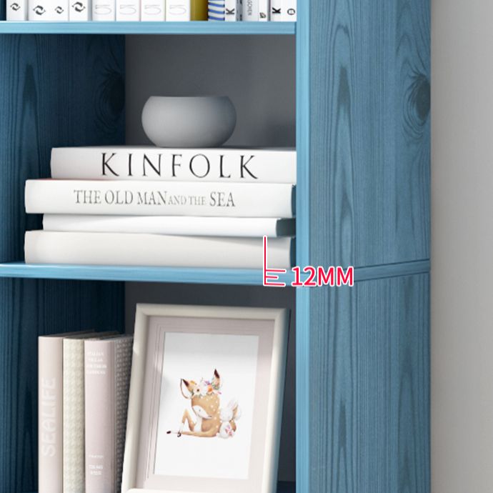 Manufactured Wood Scandinavian Bookshelf Vertical Bookcase for Home