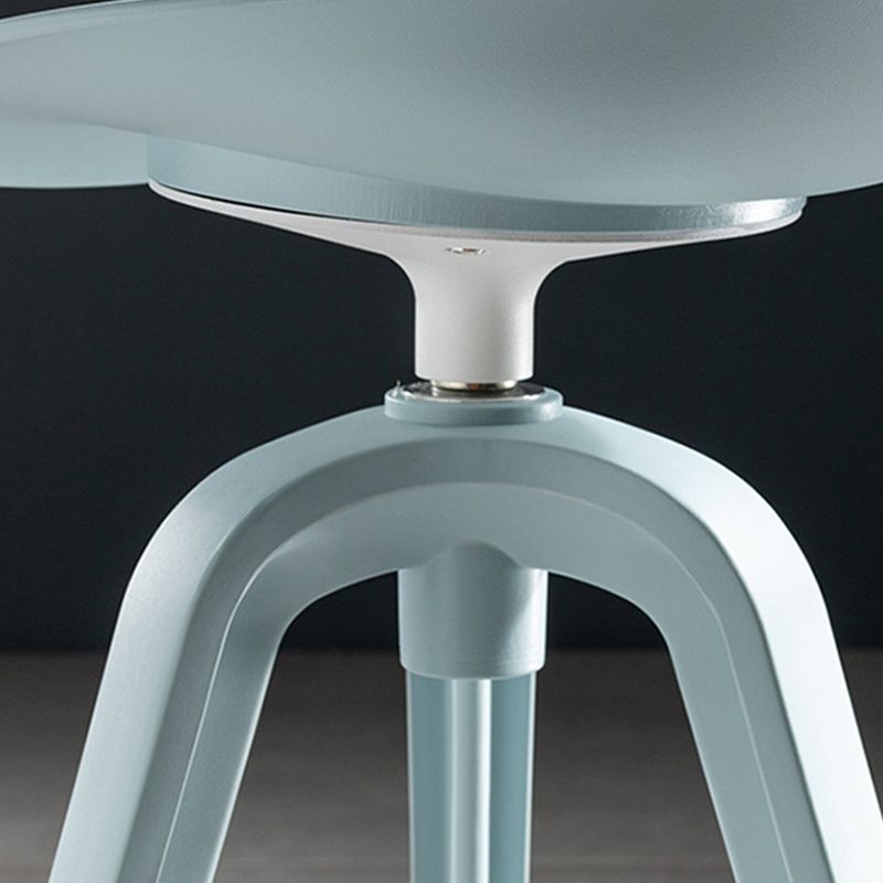 Industrial Low Back Counter Stool Metal Counter Height Stools with Swivel