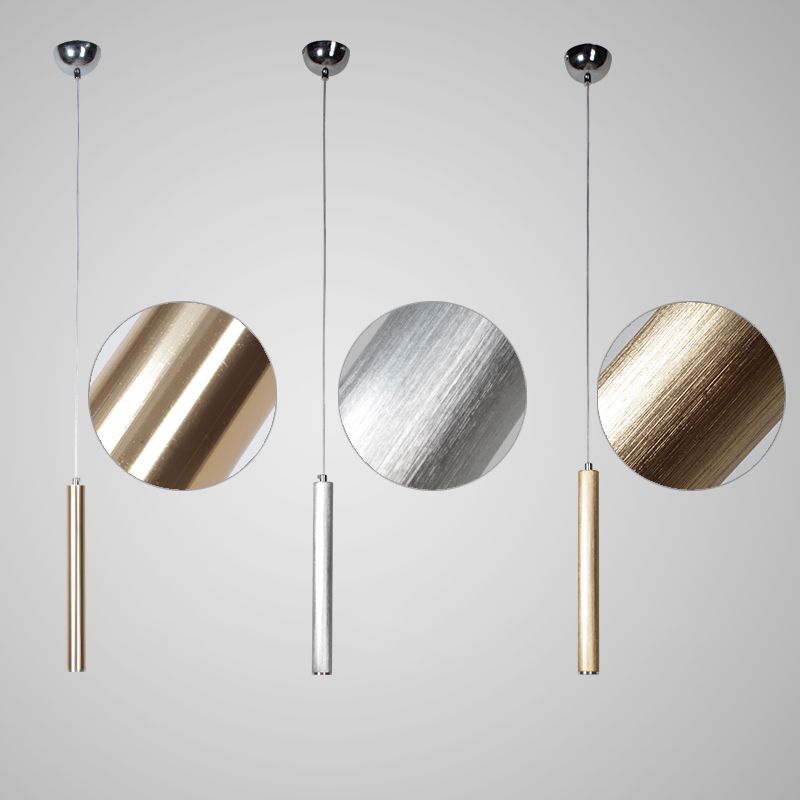 Minimalisme LED cylindrique Light Light moderne style Long Strip Éclairage de bande avec abat-jour en cristal