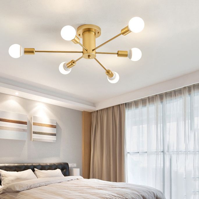 Metal Flush Mount Modern Style Flush Mount Ceiling Light for Banquet Hall