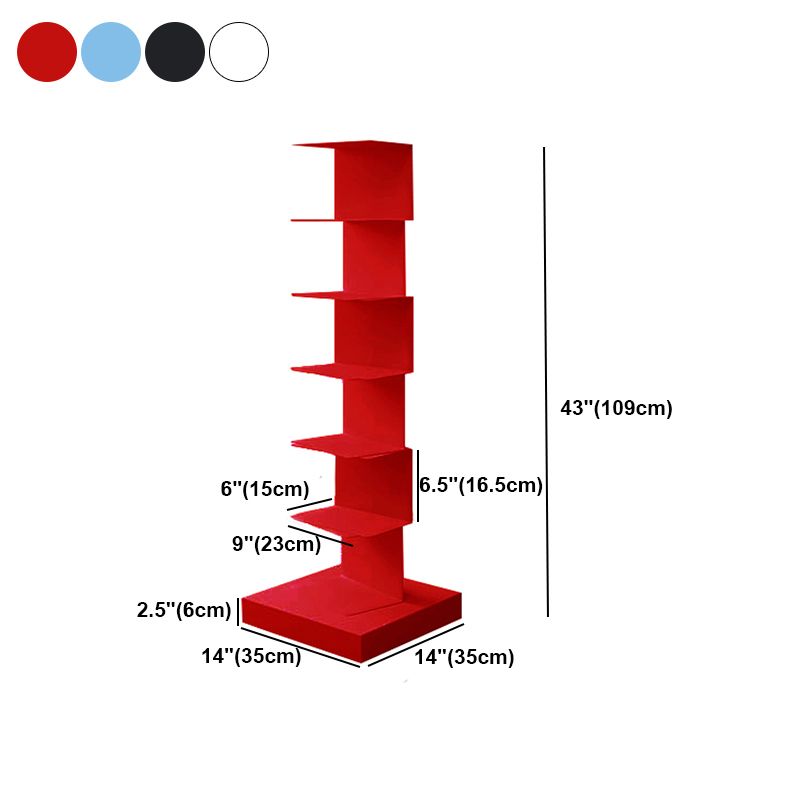 Moderner Stil vertikaler Bücherregal Edelstahl geschlossenes Rückenregal Bücherregal