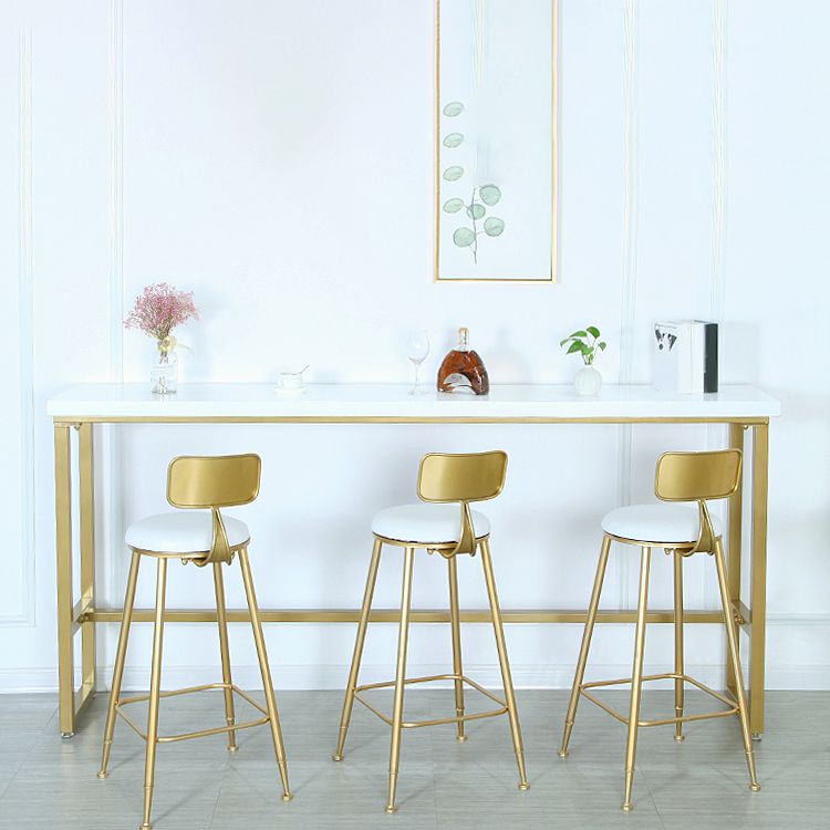 1/3/4 Pieces Pub Dining Set Solid Wood Rectangular Table and Stool Set