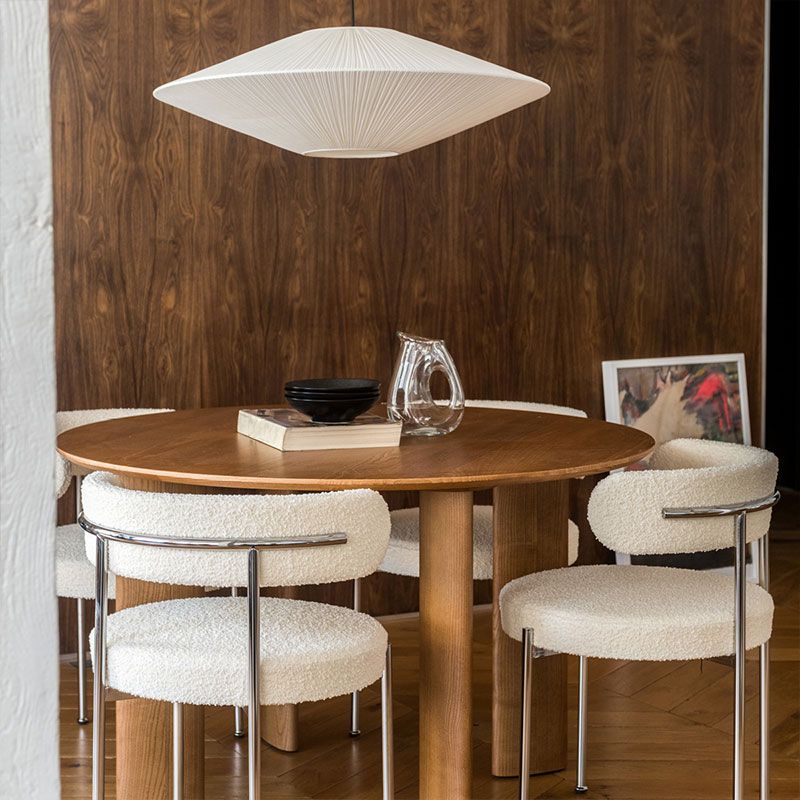 Modern Style Open Back Chair Upholstered Dining Side Chair for Indoor