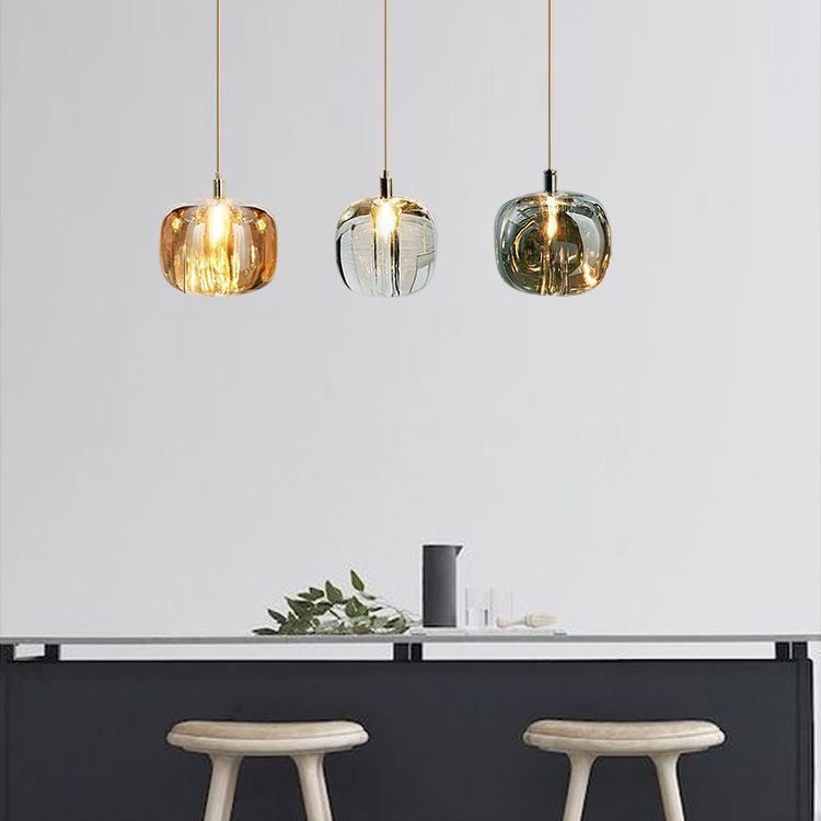 Funzionamento a sospensione in vetro a sospensione in vetro a sospensione a 1 luce Kit di luce a sospensione per sala da pranzo