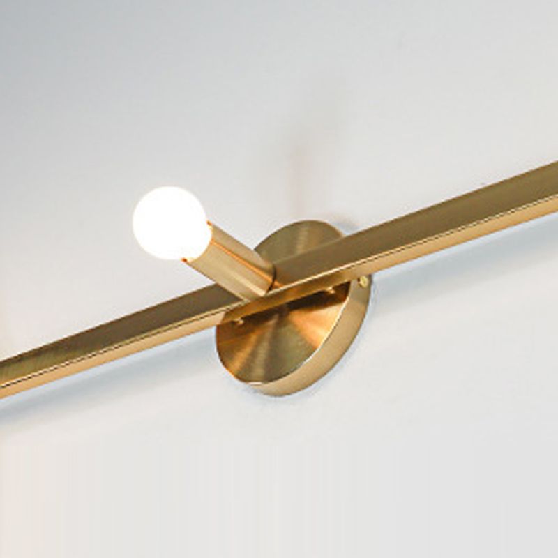 Linear Wall Light Fixture Modern Style Metal Wall Mount Lighting for Bathroom