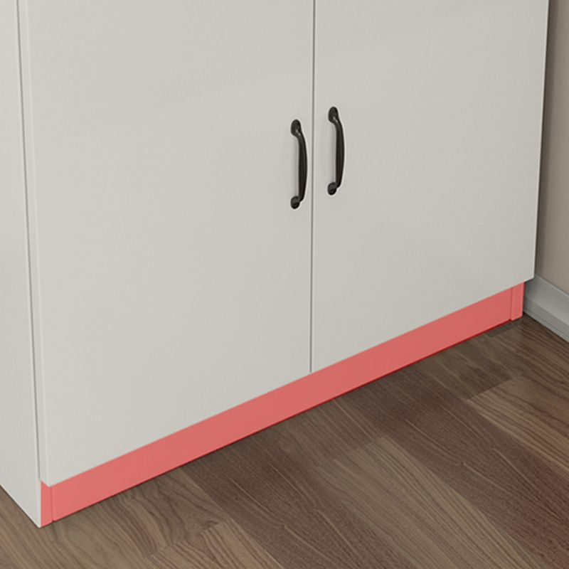 Modern Rectangle White Top Bar Dining Table with Storage for Living Room