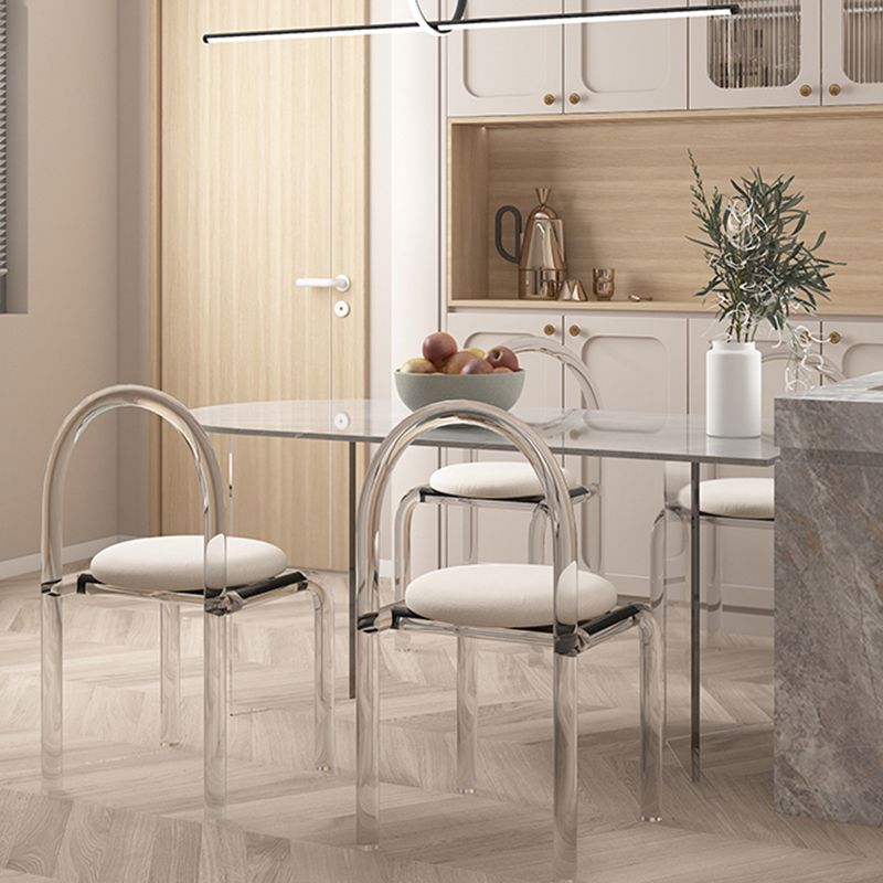 Modern Irregular Shape Table Sintered Stone Table with Double Pedestal