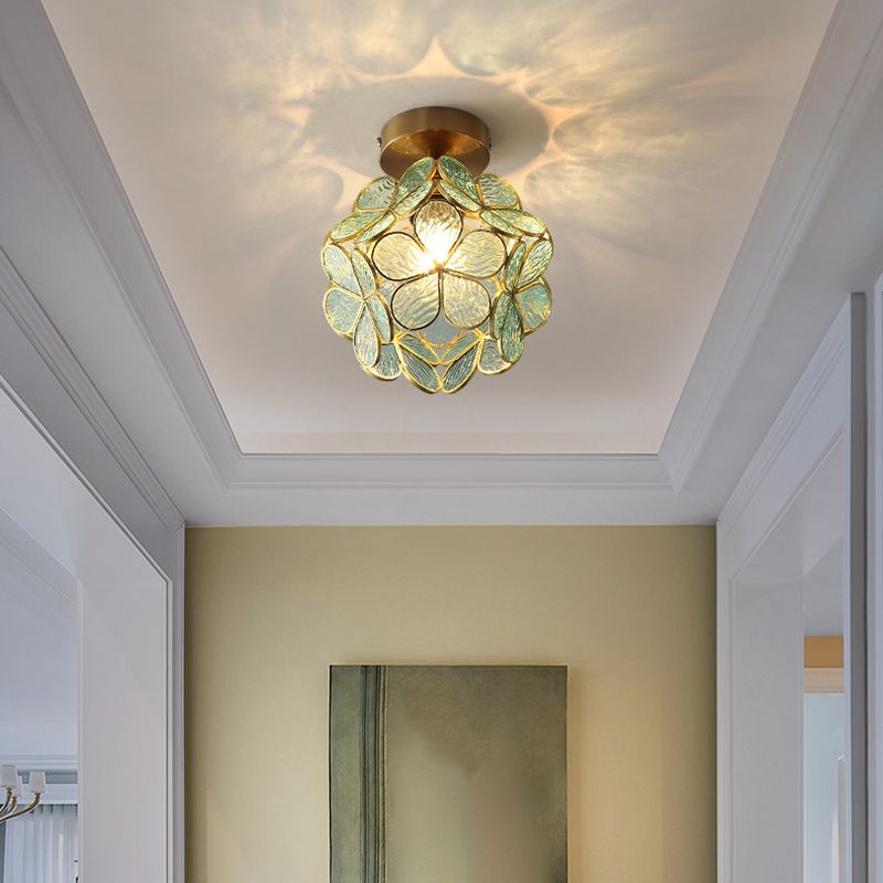 Creative Glass Ceiling Lamp Contemporary Flush Mount Light Fixture