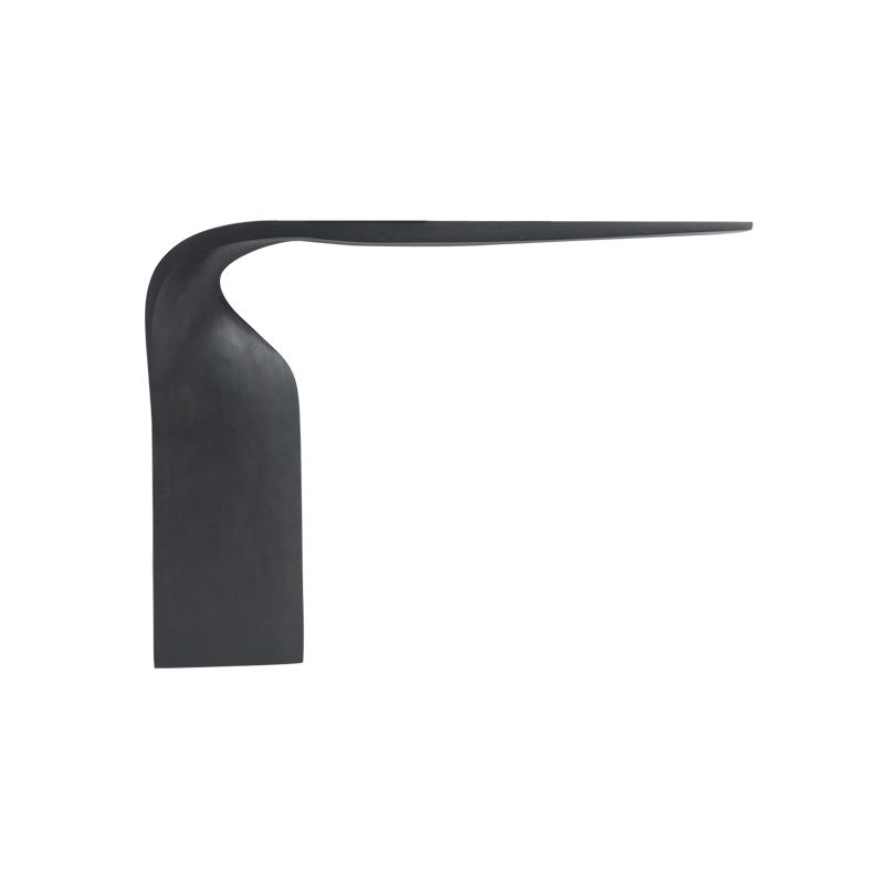 Rectangle Shape Contemporary Console Table Black Wood Console Sofa Table