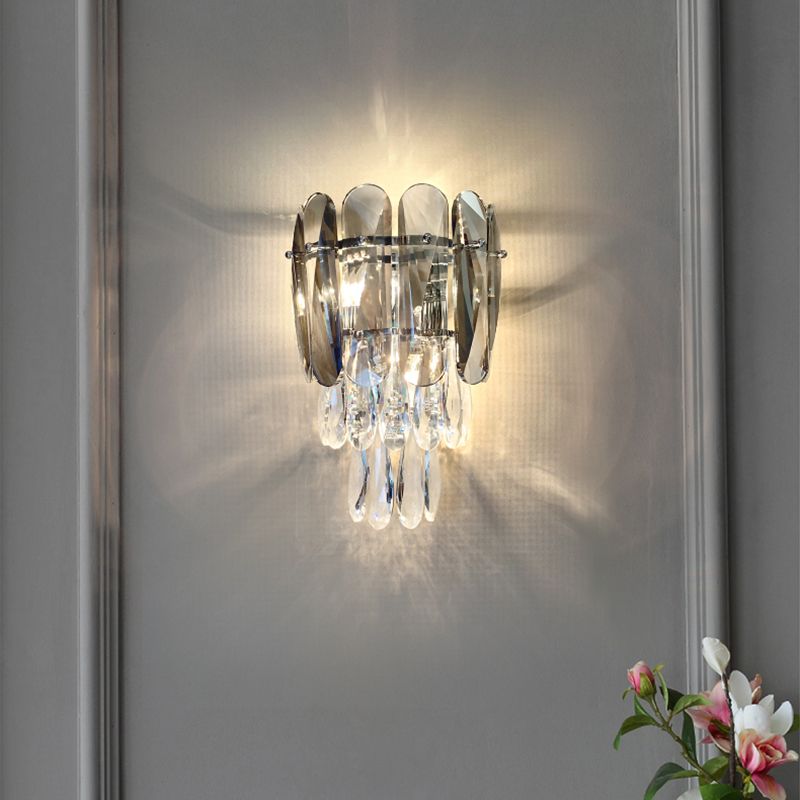 Lampada da parete in metallo elettroplato in stile moderno in stile di lusso sconde murale per spazi interni