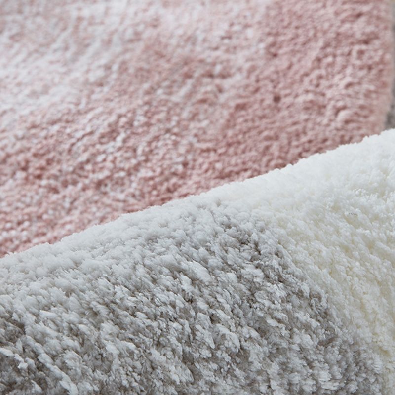 Nordic Decoration Rug Multi Color Solid Color Rug Cotton Blend Anti-Slip Pet Friendly Stain-Resistant Area Carpet